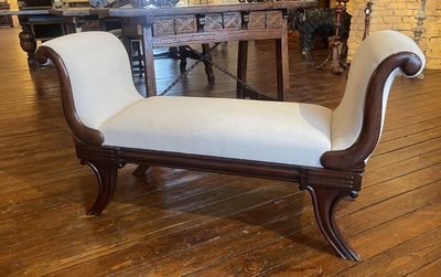 Regency Period Mahogany Bench Circa 1820