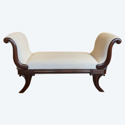Regency Period Mahogany Bench Circa 1820