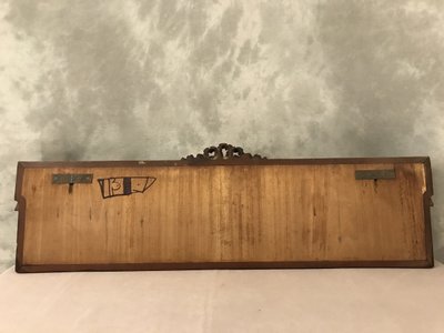 Set of 6 19th century bronze coat hooks on wood
