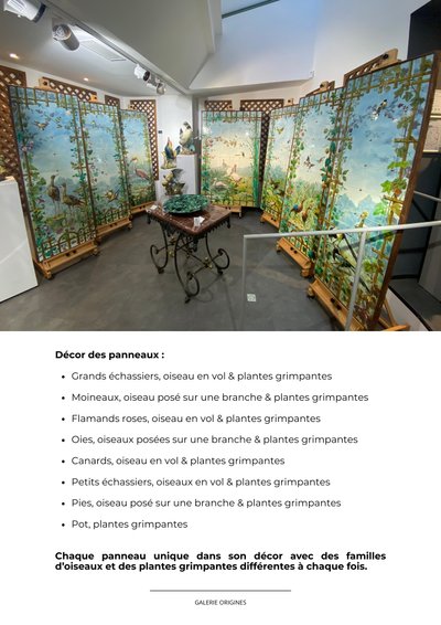 Creil Montereau, set di 8 pannelli in ceramica