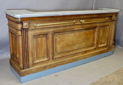 Oak Bar Counter Pewter Top