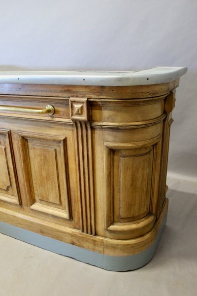 Oak Bar Counter Pewter Top