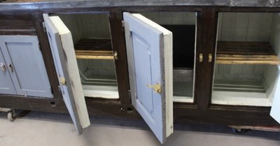Oak Bar Counter Pewter Top