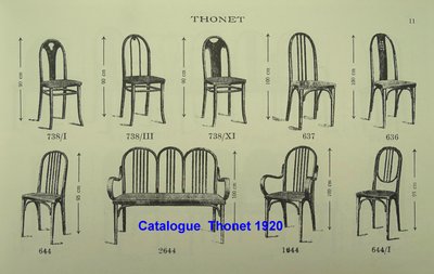 Sedia Thonet N°738 di Otto Prutscher - 1920 -