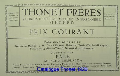 Sedia Thonet N°738 di Otto Prutscher - 1920 -