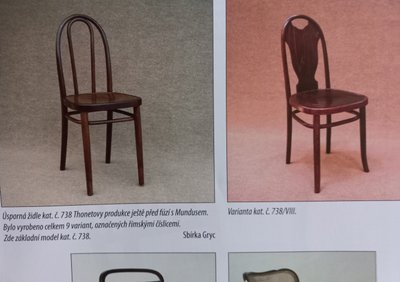 Sedia Thonet N°738 di Otto Prutscher - 1920 -