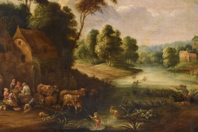 Théobald Michou (tournai, 1676 – Antwerp, 1765), River Landscape With Villa