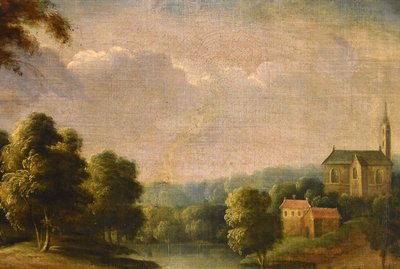 Théobald Michou (tournai, 1676 – Antwerp, 1765), River Landscape With Villa
