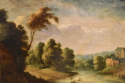 Théobald Michou (tournai, 1676 – Antwerp, 1765), River Landscape With Villa