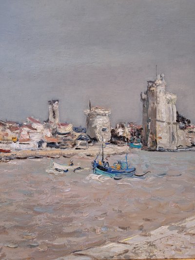 Jean Rigaud (1912-1999) - View of the port of La Rochelle