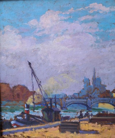 Henri Pierre Lejeune (1881-1961), View Of Notre-dame De Paris