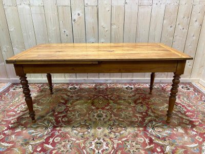 Dining table with breadboard 10 people in Louis Philippe style