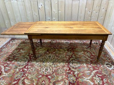 Dining table with breadboard 10 people in Louis Philippe style