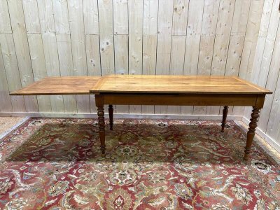 Dining table with breadboard 10 people in Louis Philippe style