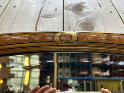 Oval Mirror Art Deco