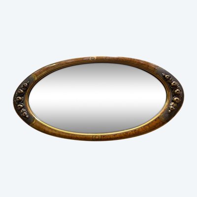 Oval Mirror Art Deco