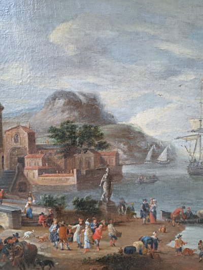 Pieter Bout (1658-1719) et Mathys SCHOEVAERDTS (1663-c.1703), Attribué à - Le commerce