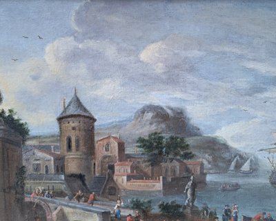 Pieter Bout (1658-1719) et Mathys SCHOEVAERDTS (1663-c.1703), Attribué à - Le commerce