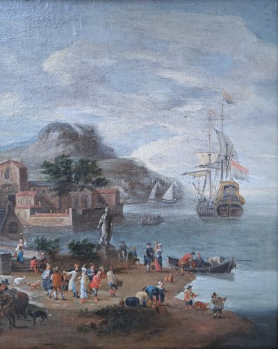 Pieter Bout (1658-1719) et Mathys SCHOEVAERDTS (1663-c.1703), Attribué à - Le commerce