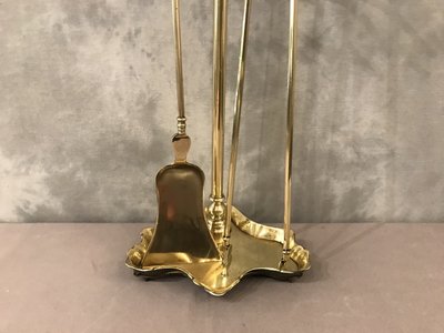Antique brass mantelpiece from the 19th century Charles X period