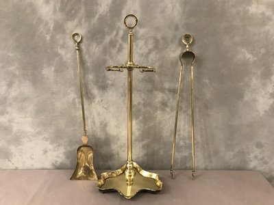 Antique brass mantelpiece from the 19th century Charles X period
