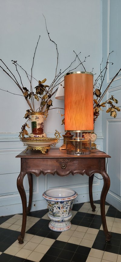 Lampe en verre fumé 1970's