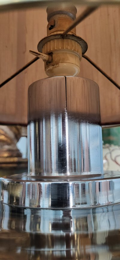 Lampe en verre fumé 1970's