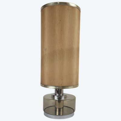 Lampe en verre fumé 1970's