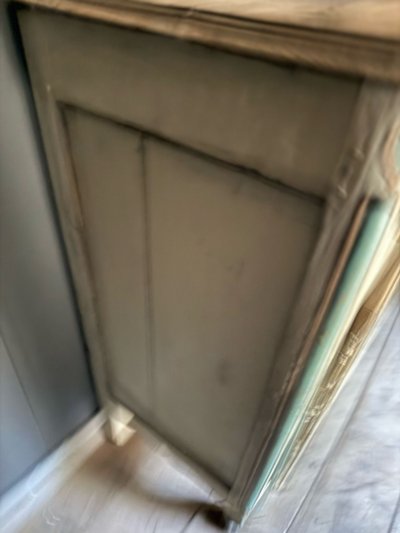 18th century Lorraine sideboard Louis XV patina with paint