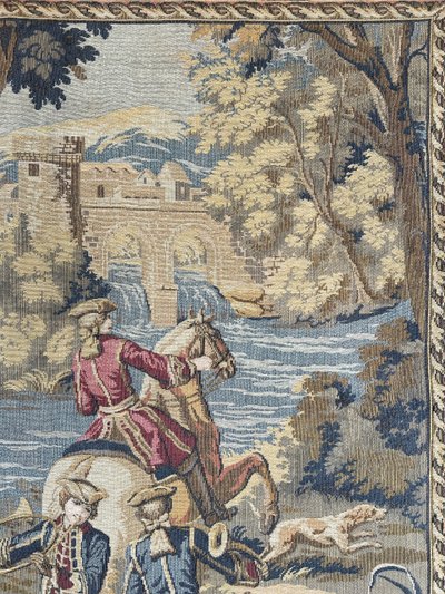 Wall tapestry – Hunting scene – 18th century style – 187 x 126 cm