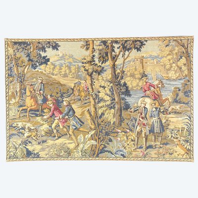 Wall tapestry – Hunting scene – 18th century style – 187 x 126 cm