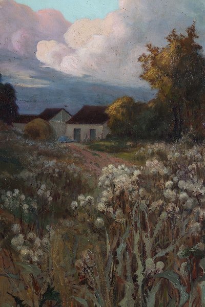 Schüler von Claude MONET: Léon BROQUET, Großes Gemälde 101 cm, XIX.