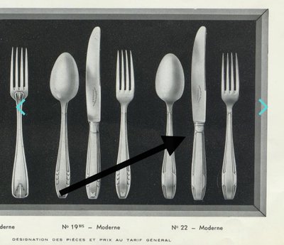 Ménagère (12prs) - Art Deco - Perrin Paris - France - XX ème