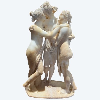 Scultura - Tre Grazie - Alabastro - Canovas - Italia - XIX sec.