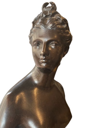 Scultura - Bronzo - Diana cacciatrice - Houdon - Francia - XIX sec.