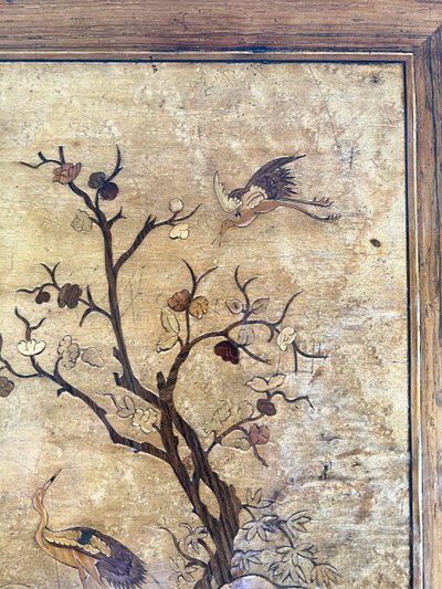 Coiffeuse / Table à Bijoux Marquetée , Epoque Napoléon III