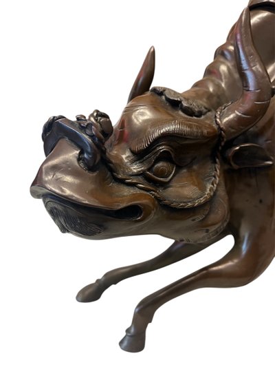 Importante scultura - Bronzo - Lao Tseu - Meiji - Giappone - XIX sec.