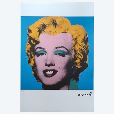 1980s Gorgeous Andy Warhol "Marilyn" Limited Edition Lithograph