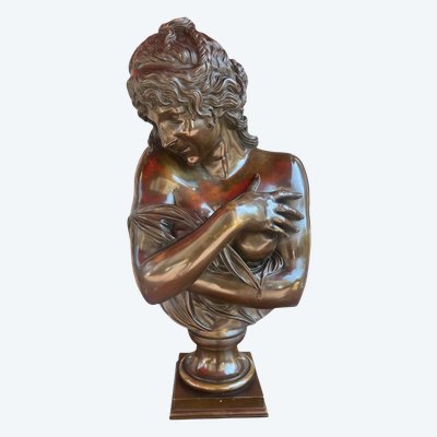 Scultura - Bronzo - La Rieuse - Houdon - Francia - XIX sec.