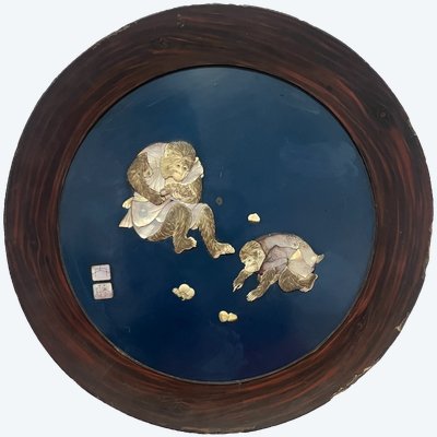 Tafel - Affen - Meiji-Zeit - Japan - 19. Jahrhundert