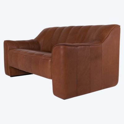 Sofa 2-seater in leather, by Sede DS 44