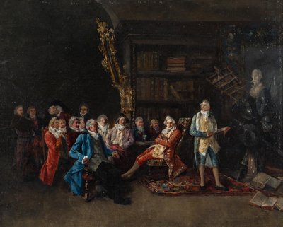 Cristobal Piza Ensenyat (1850-1936) Chez L'Antiquaire, Öl auf Leinwand