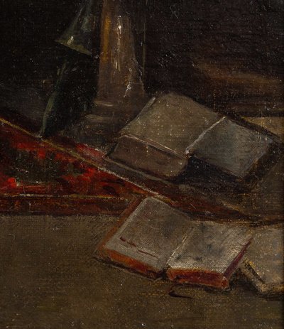 Cristobal Piza Ensenyat (1850-1936) Chez L'Antiquaire, Öl auf Leinwand