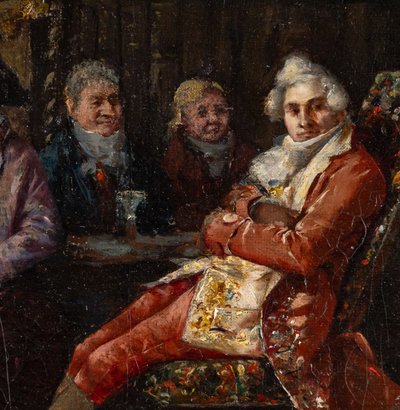 Cristobal Piza Ensenyat (1850-1936) Chez L'Antiquaire, Öl auf Leinwand