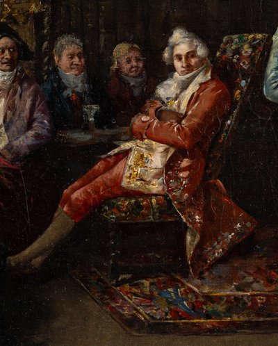 Cristobal Piza Ensenyat (1850-1936) Chez L'Antiquaire, Öl auf Leinwand