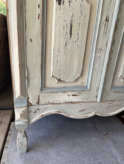 Small Wooden Armoire Louis XVI Style