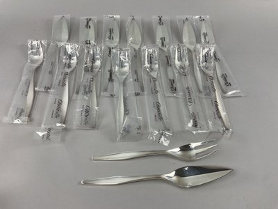 Christofle Orly pattern fish cutlery