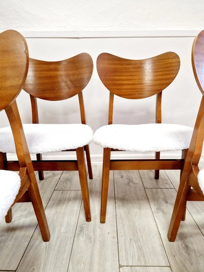 4 Mid Century Butterfly Back Dining Chairs