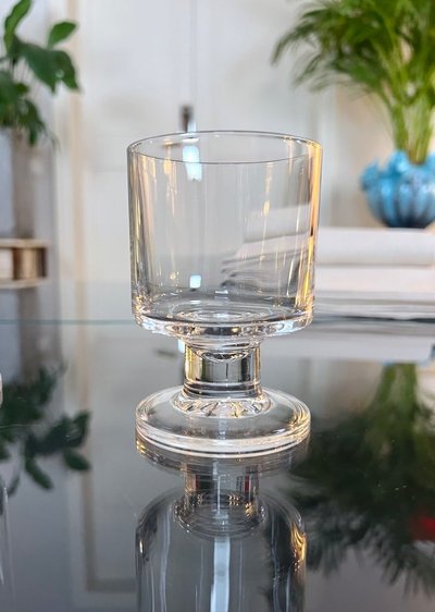 Calici da vino con stelo in cristallo - Vintage 1970 - Set di 11 bicchieri da tavola