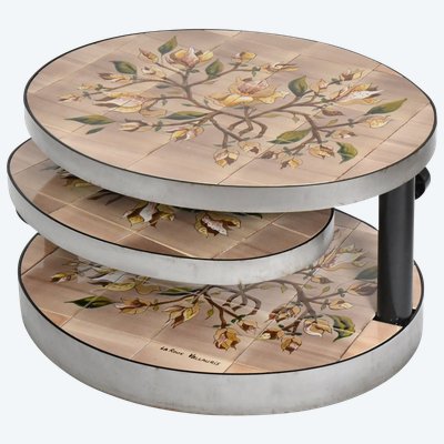 Vintage coffee table by Georges Pelletier for La Roue in Vallauris, 1970s